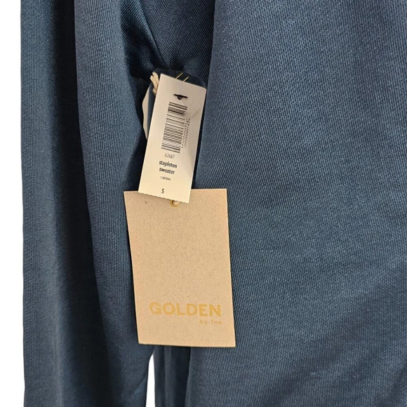 Aritzia Golden by TNA Stapleton Sweater Size Small NWT V-Neck Academia Oversized - Picture 3 of 8